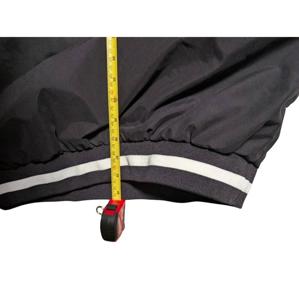 Vintage NIKE Windbreaker Pullover Men's XXL Black Nylon Pockets Lightweight Logo